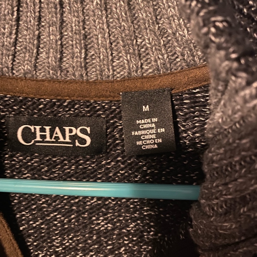 Chaps Quarter Zip Sweater Size M - Picture 3 of 4